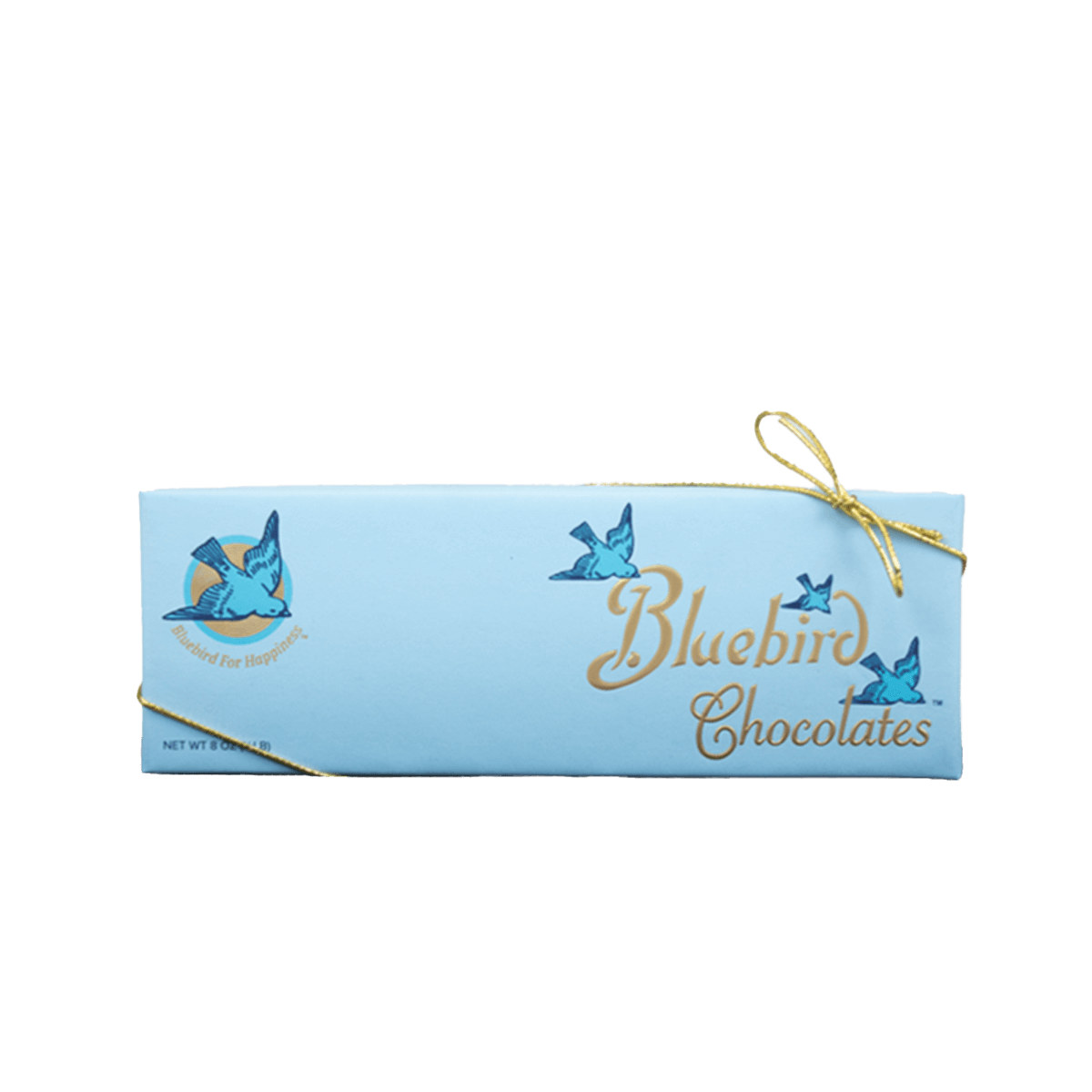 A half pound gift box of Bluebird chocolates.